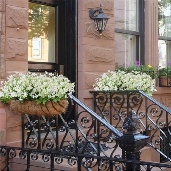 8Bundles Artificial Daffodils Flowers,FakeArtificial Greenery UVResistant(White) - Picture 2 of 9